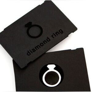 “DIAMOND” SILVER RING 2MM WIDE design by AMT with original packaging